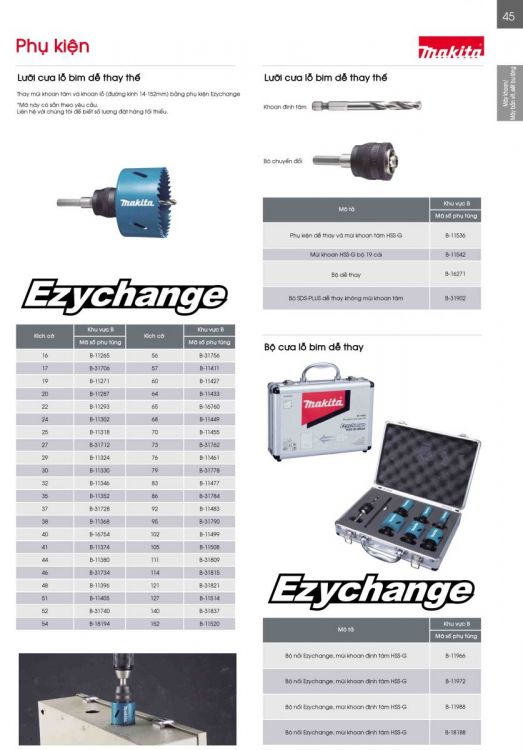 PHỤ KIỆN CƯA LỖ MAKITA